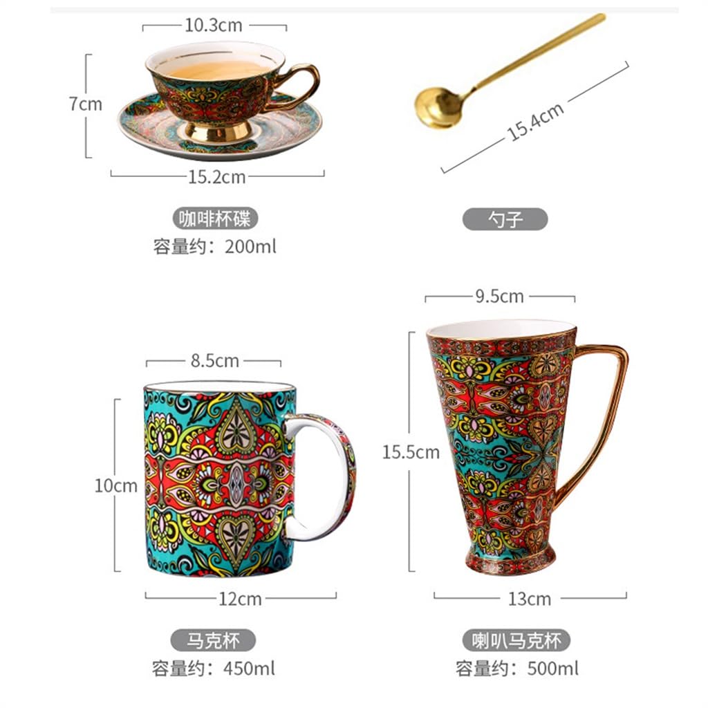 Filiżanka do kawy europejska porcelana kostna kubek filiżanka popołudniowa herbata zestaw