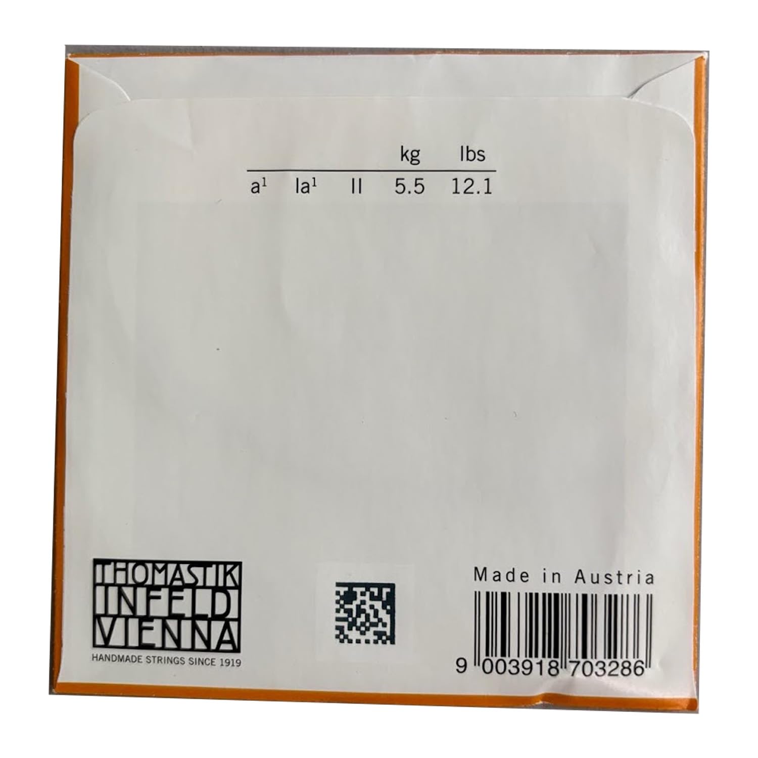 Thomastik-Infeld - Alphayue - AL02 - LA-Corde individuelle - Violon 4/4 - Âme synthétique, enroulement aluminium - Tension 5,5kg/12.1lbs