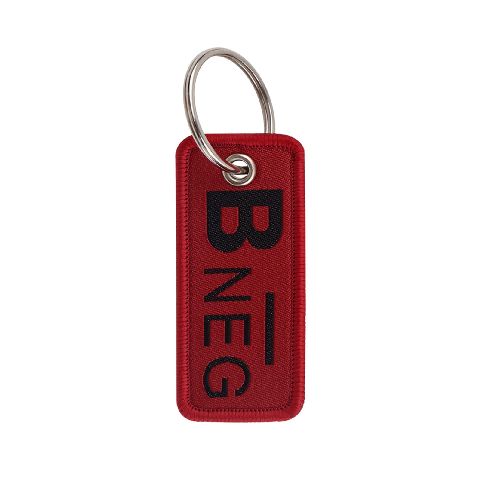 Maxtonser Fashionable Woven Label Blood Type Keychain for Trendy Youth Handmade Keyring Stylish Bag Charm Unique Accessories
