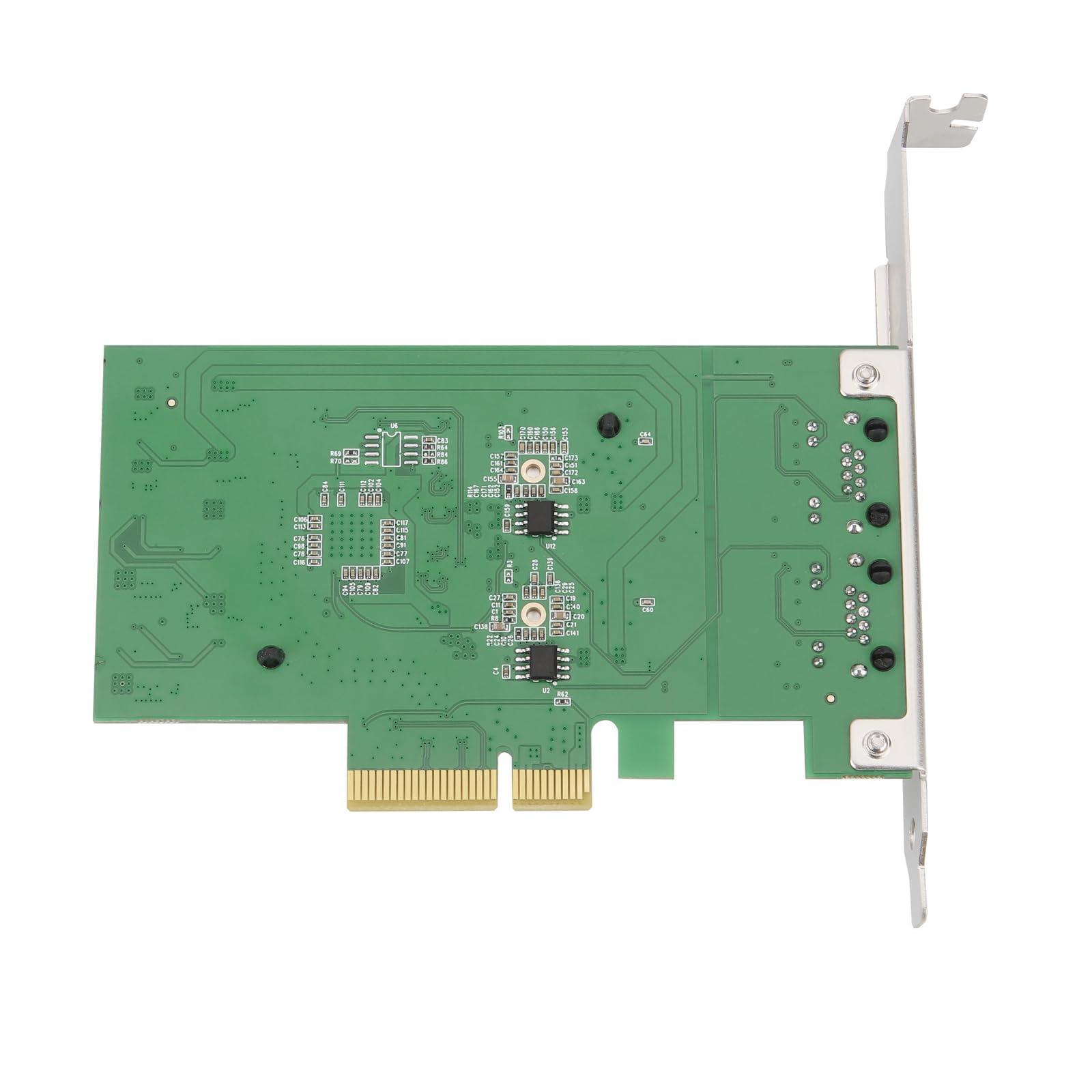 Doppia scheda di rete Ethernet Gigabit RJ45 PCIE 10/100/1000Mbps Due Porte RTL8125B Chip Ethernet Scheda di Gioco Trasmissione Bassa Latenza