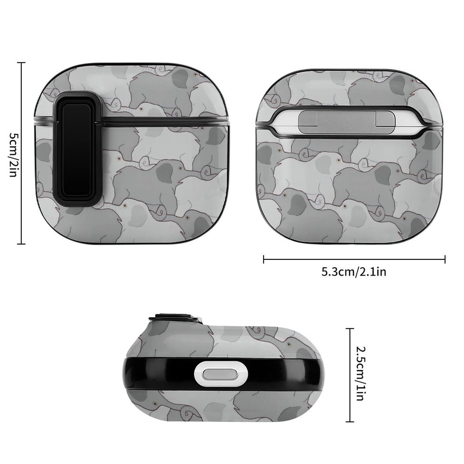 Amazon | AirPods4ケース 象柄 AirPods第4世代 カバー 2024 (USB-C