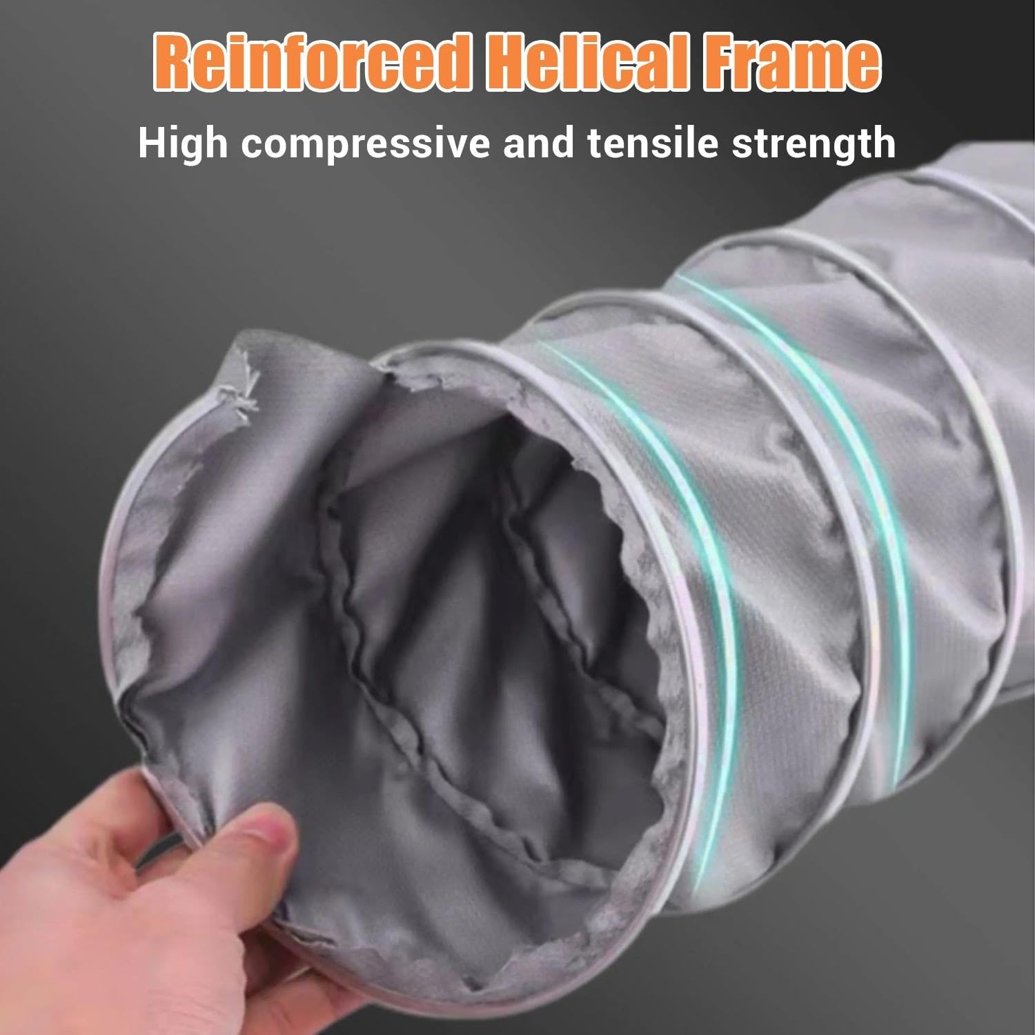 Tubo De Ventilación 80mm Conducto D'aire Flexible Para Campana Extractora