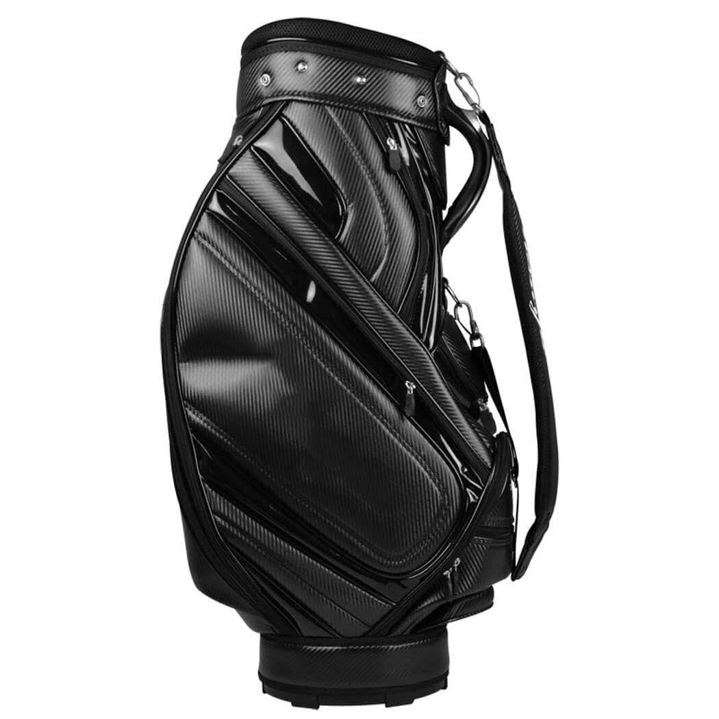 Golfschlägertasche for Herren, wasserdichte PU-Golf-Standtasche, leichte Golfschläger-Tragetaschen, Golfausrüstung for die Driving Range