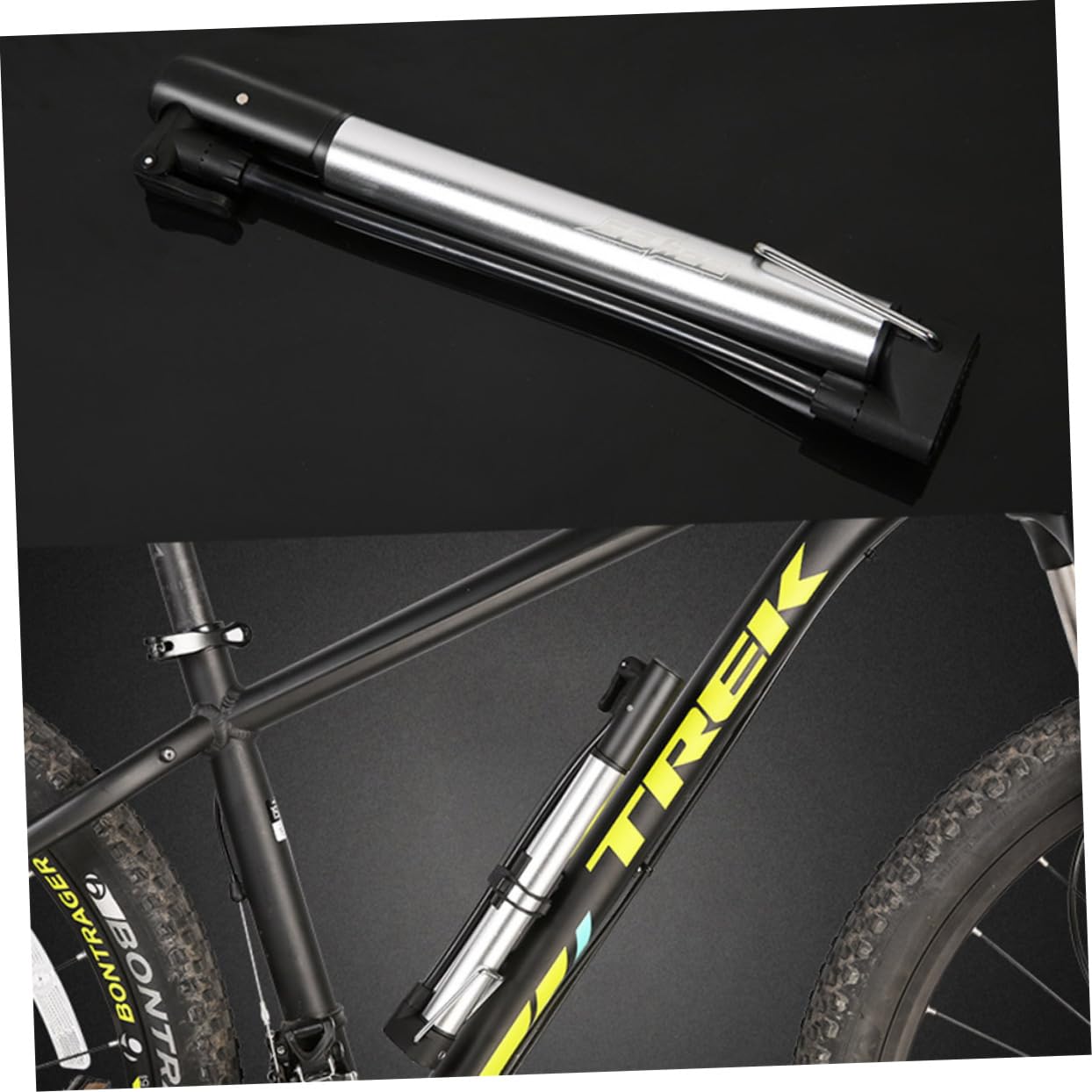 Gogogmee Tire Floor Pump Portable Bike Air Pump High-Pressure French Valve Ideal for Travel