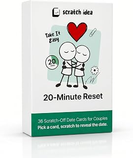 20-Minute Reset Date Night Idea Cards for Couples, 36 Dates