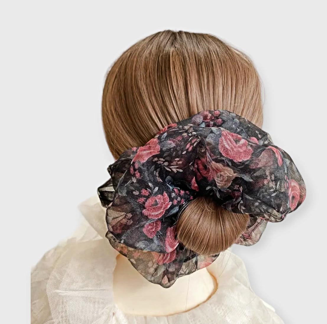 Proplady Style Girl Collection Organza Printed Jumbo Hair Scrunchie, Ponytail Band, Hair Tie for Girls & Women (B0CFB43KRS) Amazon Price History, Amazon Price Tracker