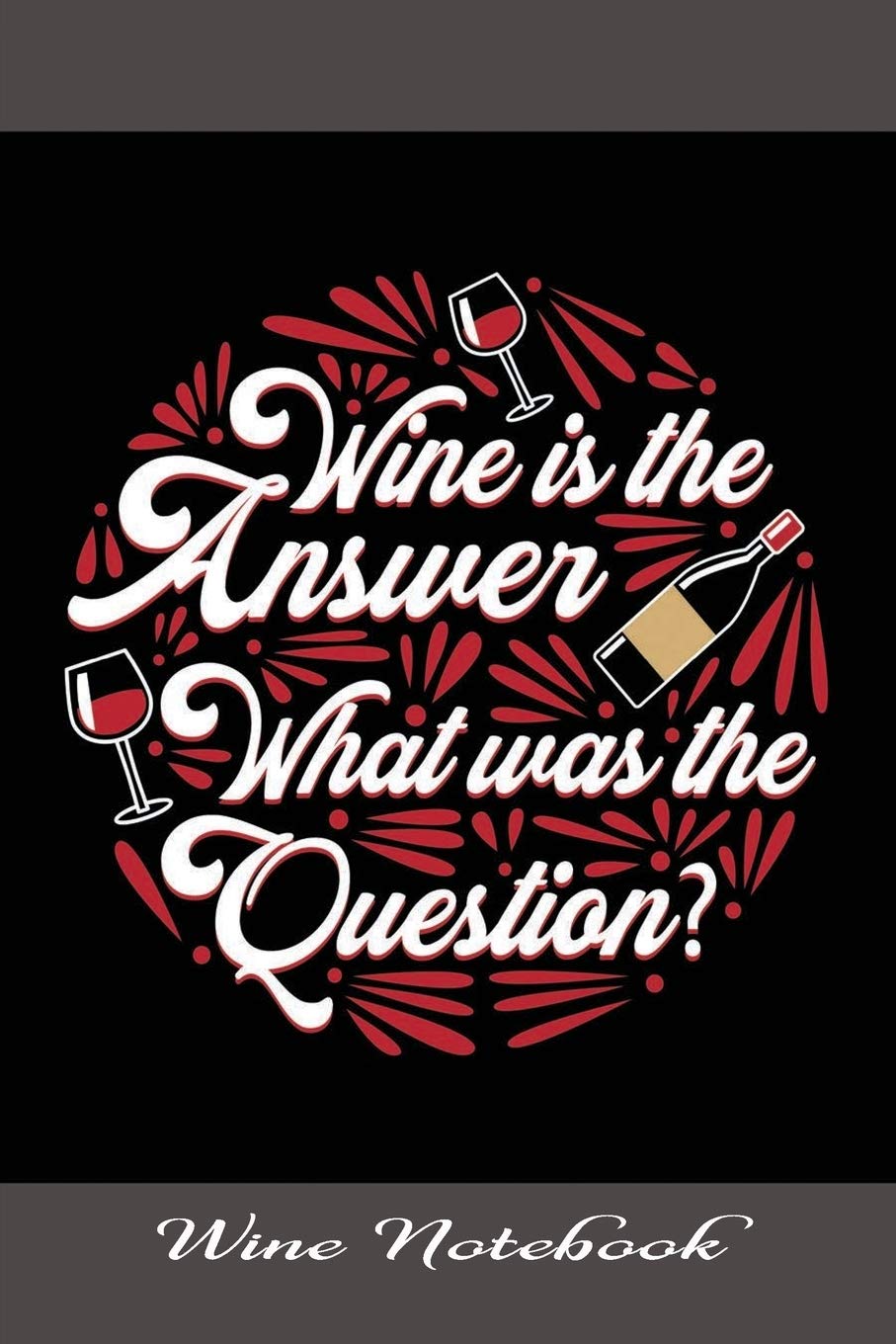 Wine Notebook: Silly Wine Novelty Gifts for Friends – A Notebook with Review Pages for Wine Lovers – Humorous Thought