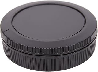 CamDesign Mount Body Cap Cover and Rear Lens Cap Compatible with Canon EOS R R3 R5 R6 R7RP Full Frame Mirrorless Camera and RF Mount Mirrorless Lenses (1 Piece)