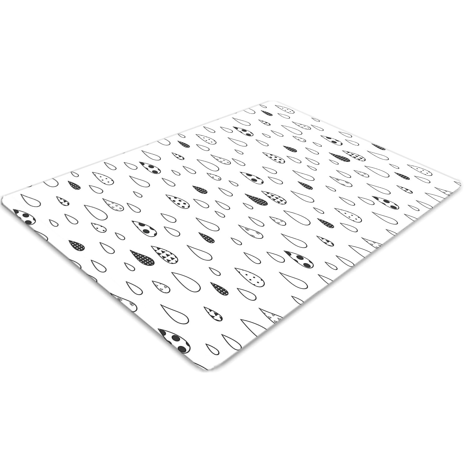 Tapis de sol bureau rectangulaire 120x90 cm : confort de glisse et protection maison en PVC