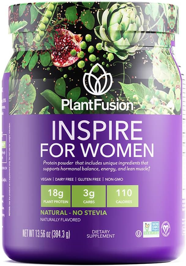 PlantFusion Inspire Plant Protein Powder for Women Low
