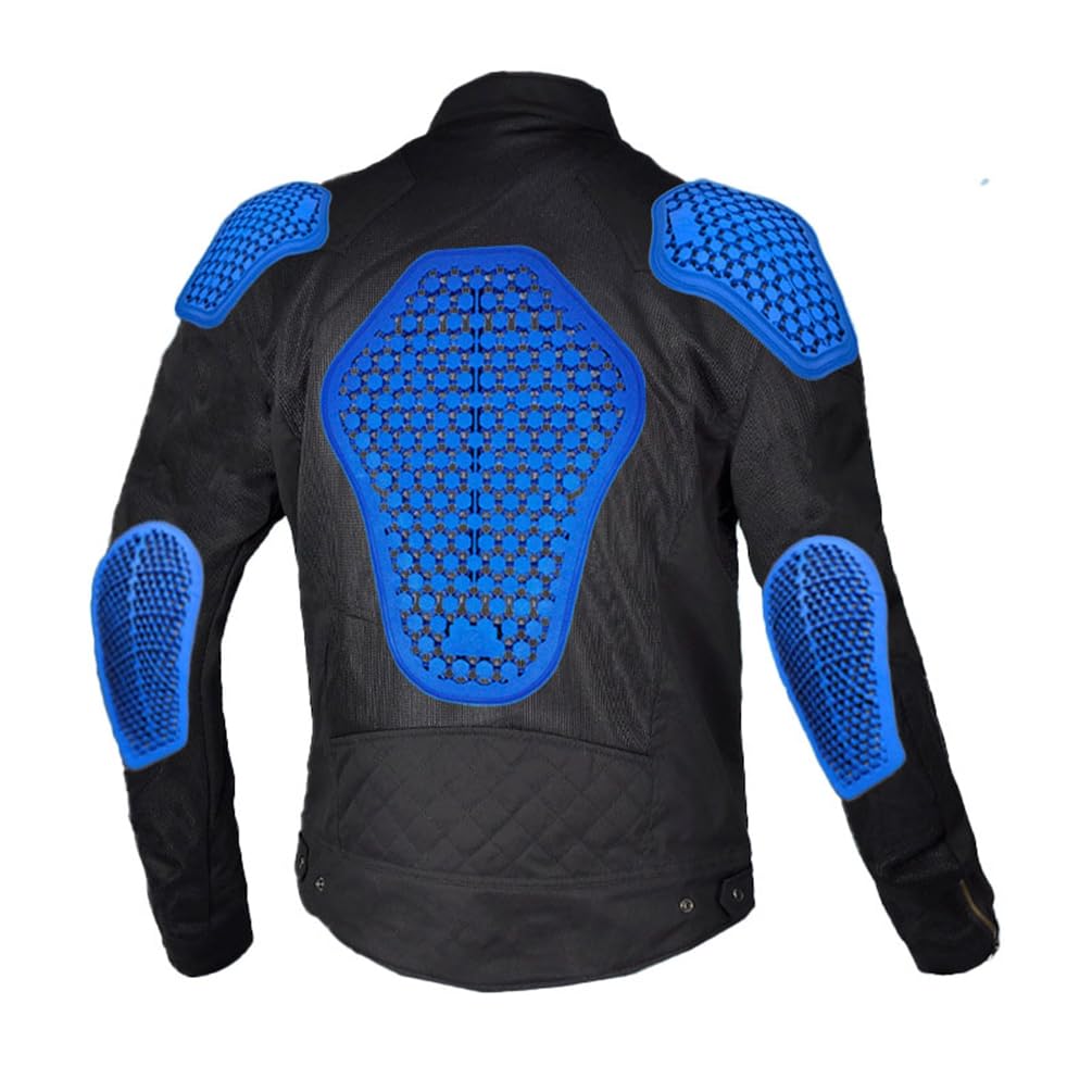Giacca estiva da motociclista da uomo, con protezioni in tessuto mesh traspirante, per motociclisti, motociclette, abbigliamento da motociclista