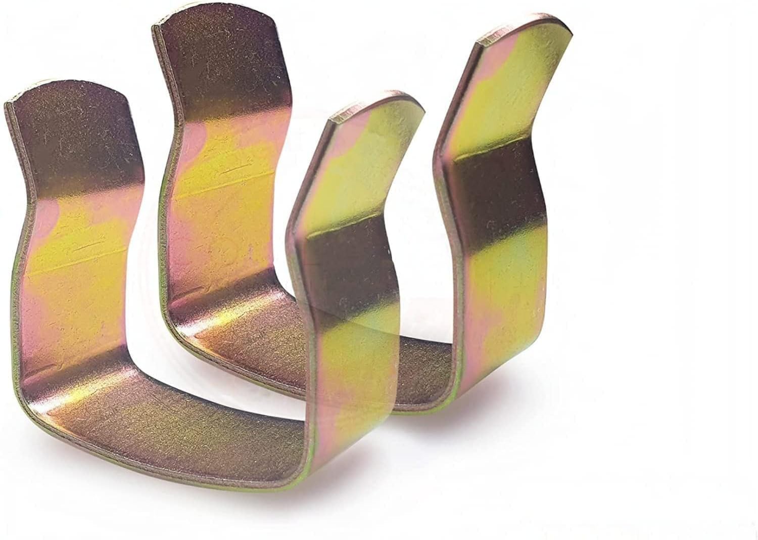 2 x Metal U Clips for Joining Divan Bed Bases or Ottoman Bed Bases (2 Pieces)