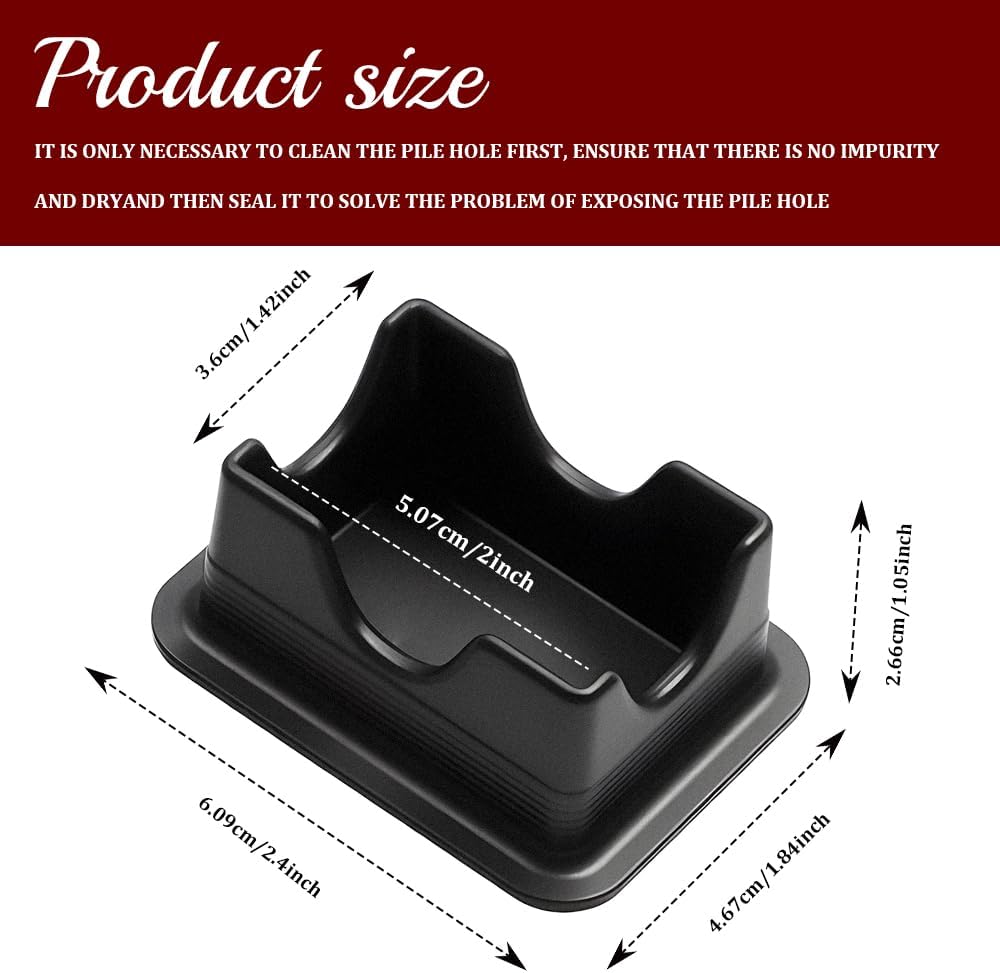 2PCS Bed Rail Caps, Dustproof Rear Truck Stake Pocket Covers, Rear Cargo Compartment Holes Caps Plugs, Rear Truck Beds Covers Accessories Compatible with Dodge Ram 2019-2024 2025 2026
