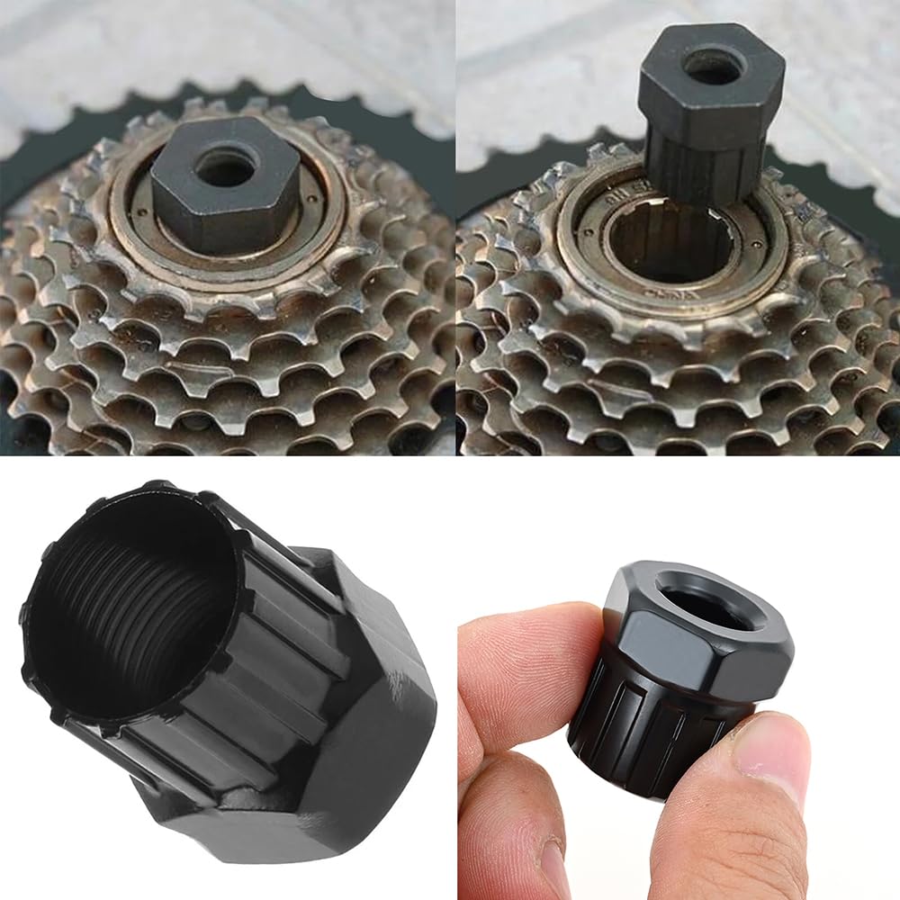 Mtsooning 6PCS Freewheel Cassette Removal Tool,Ebike Freewheel Lockring Tool Compatible with ATX, SunRace - Image 3