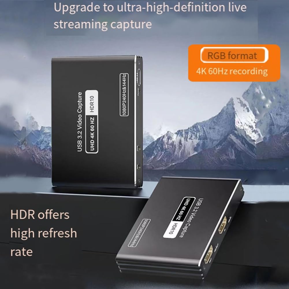 Tarjeta de Captura de Video Compatible con 4K 60 Fps 1080P 240 Fps, Omite HDCP, Cámara HDTV con Grabador de PC en USB 3.2