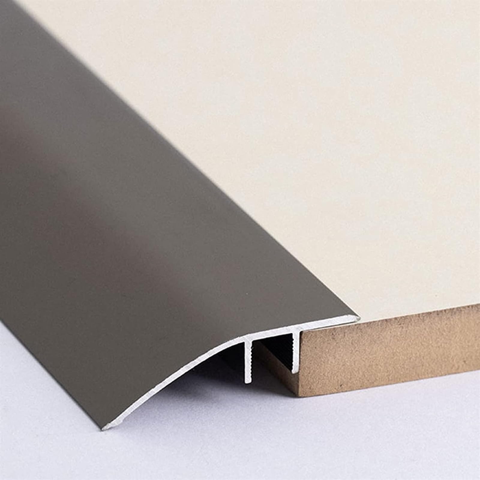KEuLen Profilo di Transizione, Striscia di Soglia, Striscia di rifinitura for Bordi for Pavimenti Irregolari, Pavimenti in Legno, transizioni Lisce(Light Gray)
