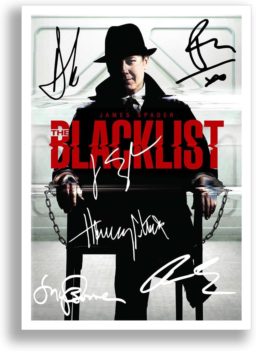 MemorabiliaThe Blacklist Cast Signed Autograph Signature A4 Poster Photo Print Photograph Artwork Wall Art Picture TV Show Series Season DVD Boxset Gift (A4 Poster Only)