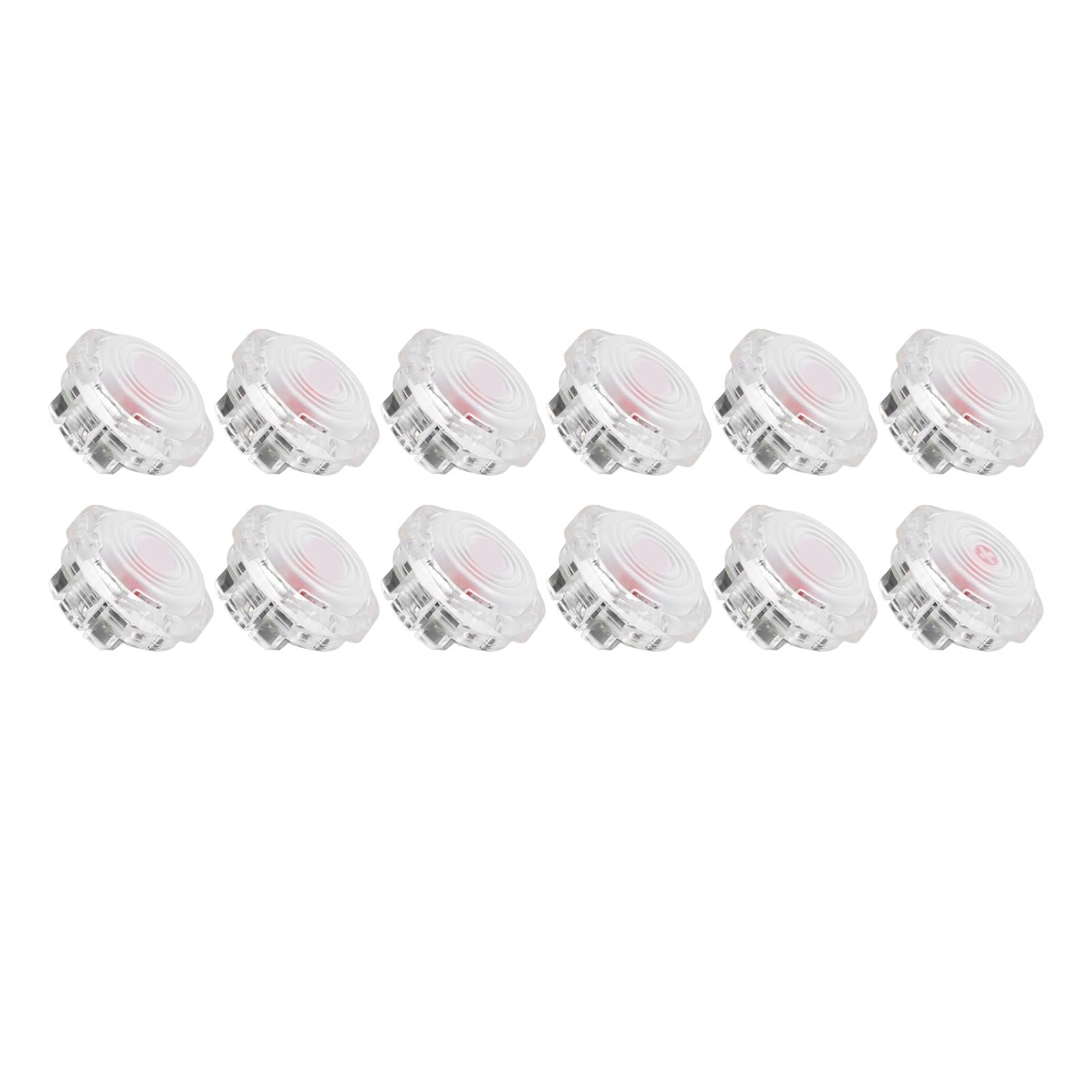 Schimer Pulsante da 12 Pezzi Pulsante POM Professionale per Personalizzazione del Joystick per 6 (#4)