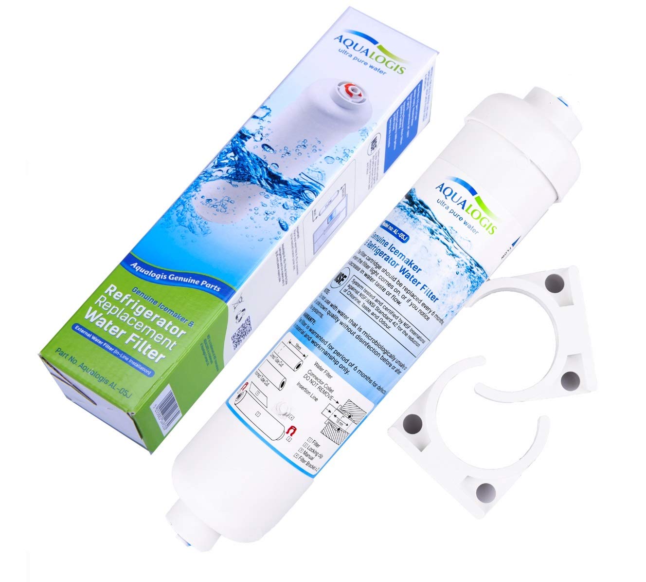 AqualogisRefrigerator Water Filter Compatible with Bosch 00750558/00497818 / DD-7098