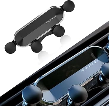Phone Mount for Car Vent, Damping Gravity Noise Reduction Telescopic Shaft Clamping Hook Type Car Support Navigation Holder, Auxiliary Travel Accessories, for Most Cars Black