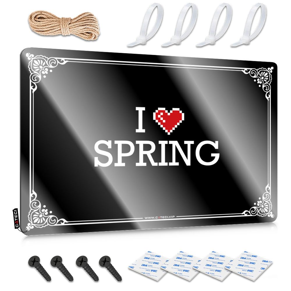 Fzfn Colour I Love Spring Decoration Girly | Square Accessory Decorative Wall Art(30X40cm)