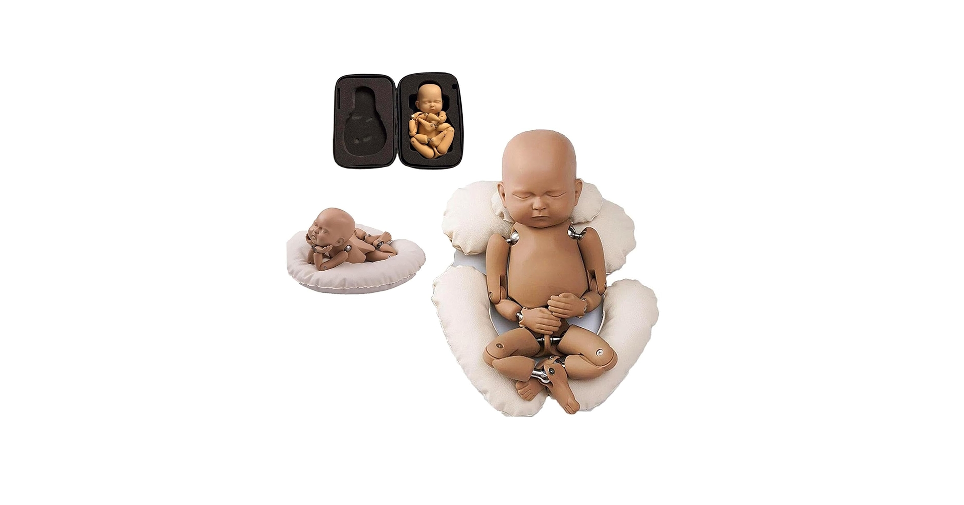 ニューボーンフォト練習用 StandInBaby 人形本体 ニューボーンフォト練習用人形 収納ケース付き standinbaby