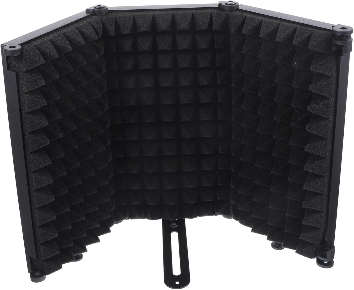 Wakauto Microphone Isolation Shield with Foldable Design Windscreen Cover for Reducing Noise Plosive Sounds and Reverberation Recording Studios and Home Offices
