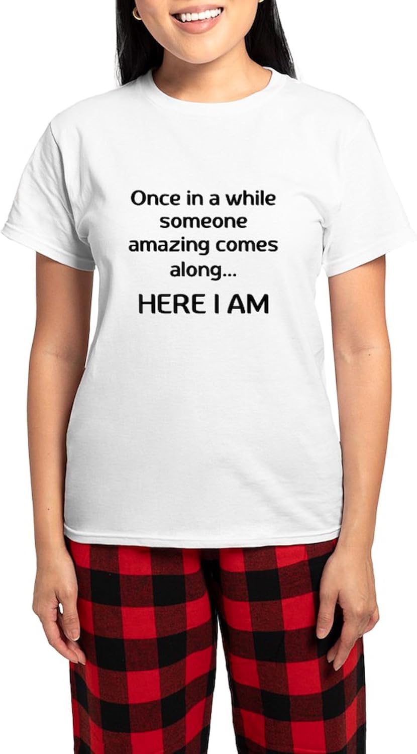 CafePress Someone Amazing Pajamas Women's Novelty Cotton Pajama Set, Comfortable PJ Sleepwear