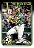 2024 TOPPS #676 LAWRENCE BUTLER RC ATHLETICS BASEBALL OFFICIAL TRADING CARD OF MLB