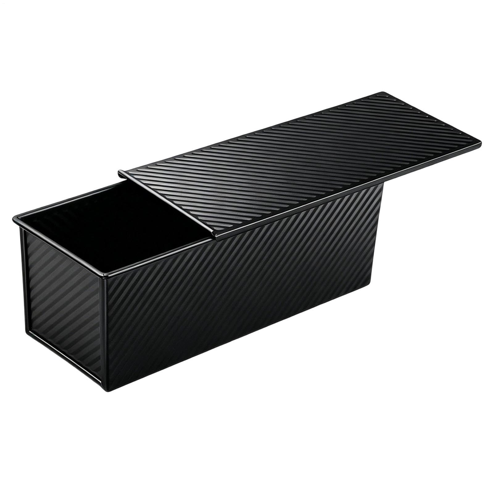 Molde Para Pan Con Tapa Bandeja De Hornear Antiadherente Ondulada Y Fácil | Molde Para Sandwich Y Pan De Molde Para Cocina Comedor Restaurante Panadería Cafetería