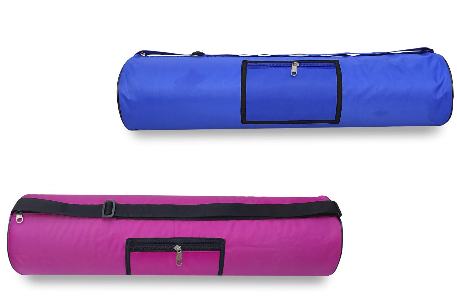 Panchtatava Full Zipper Yoga Mat Bag, Exercise Mat Carry Bag for Couple (Yoga Mat Cover) (Single Pocket-Blue : Pink) (B091FQFSXM) Amazon Price History, Amazon Price Tracker