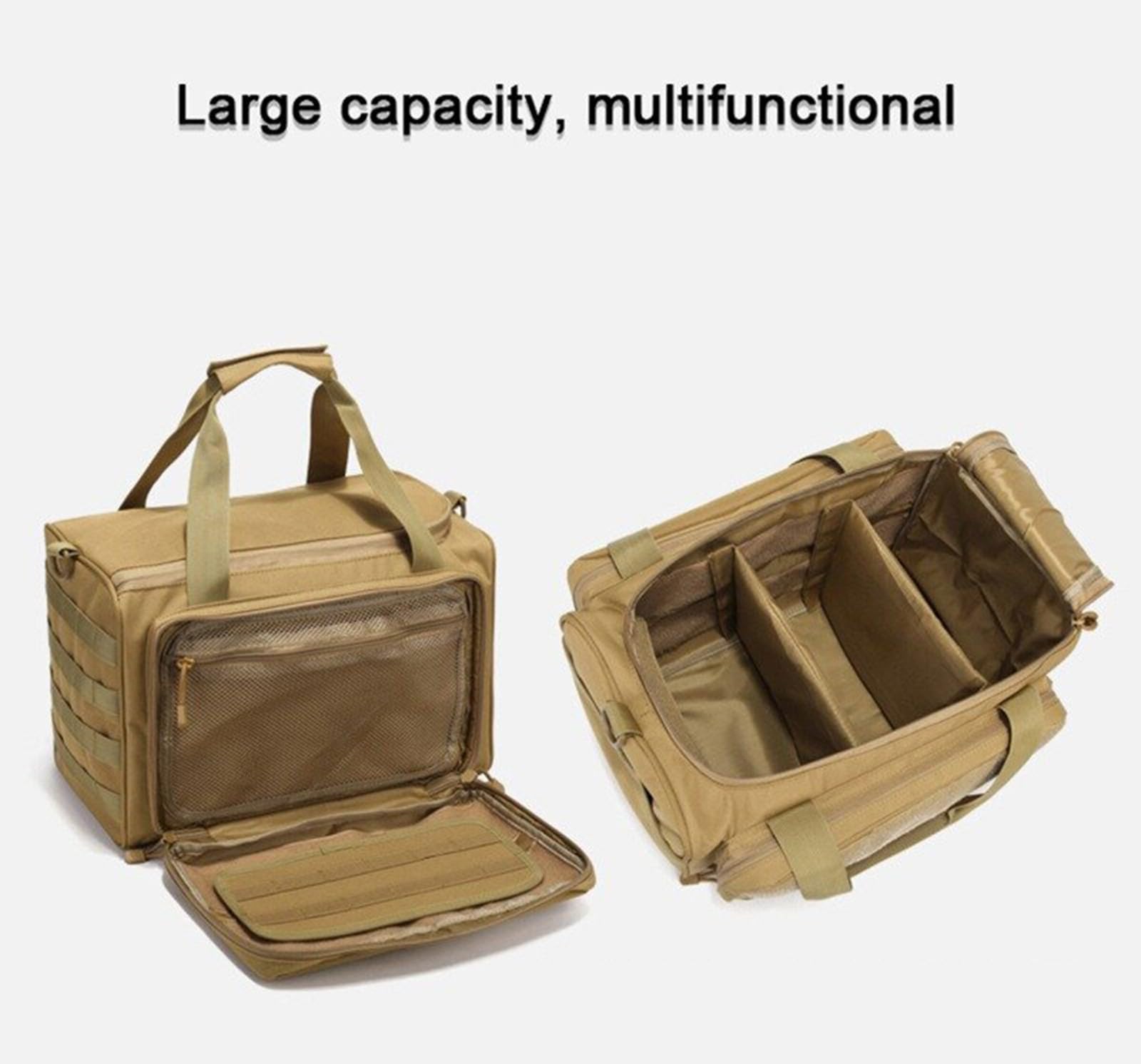 Taktisch Waffentasche Taktisch Range Mit Mehreren Fächern System Outdoor Jagdzubehör Waffen Taktikkoffer Taschen Zum Klettern Wandern Waffen Zubehör Beutel Fürjagd Schießstand Sport