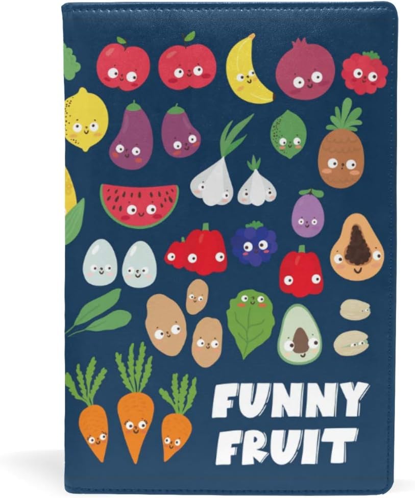 Chovy ブックカバー おしゃれ A5 文庫本 高級puレザー 蔬菜 野菜 ダイコン りんご 軽量 ブック収納 かわいい 最大56 Offクーポン 革 資料収納入れ フリーサイズ おもしろ 可愛い ハードカバー 耐久性