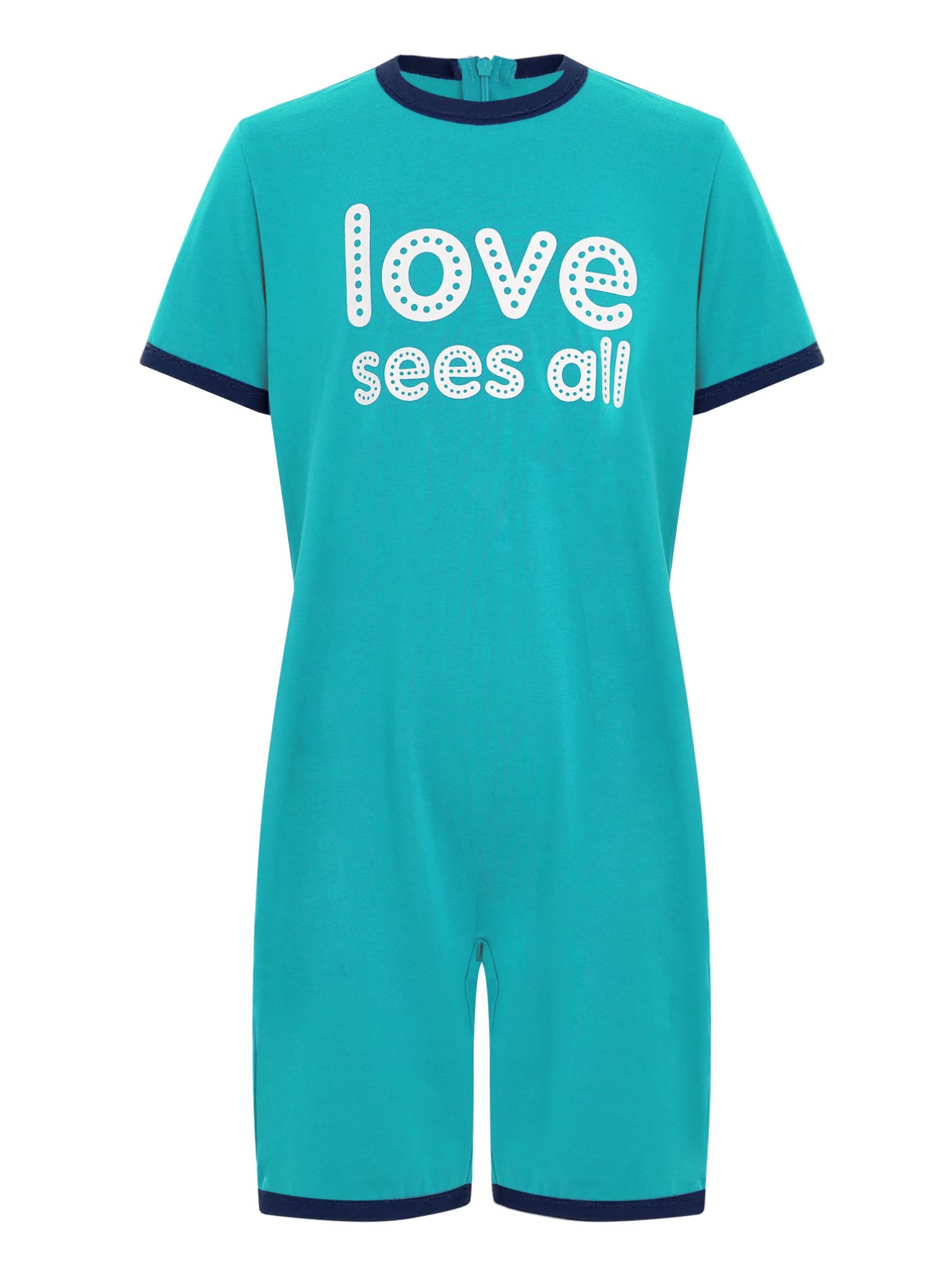 TiaoBug Monos Para Niños Y Niñas Con Necesidades Especiales Mono Con Cremallera Invisible En La Espalda Manga Corta Ropa Adaptativa