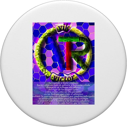 Miniatura 3 de VICTOR Mosaic name with a dedicated poem or quote. PopSockets Standard PopGrip