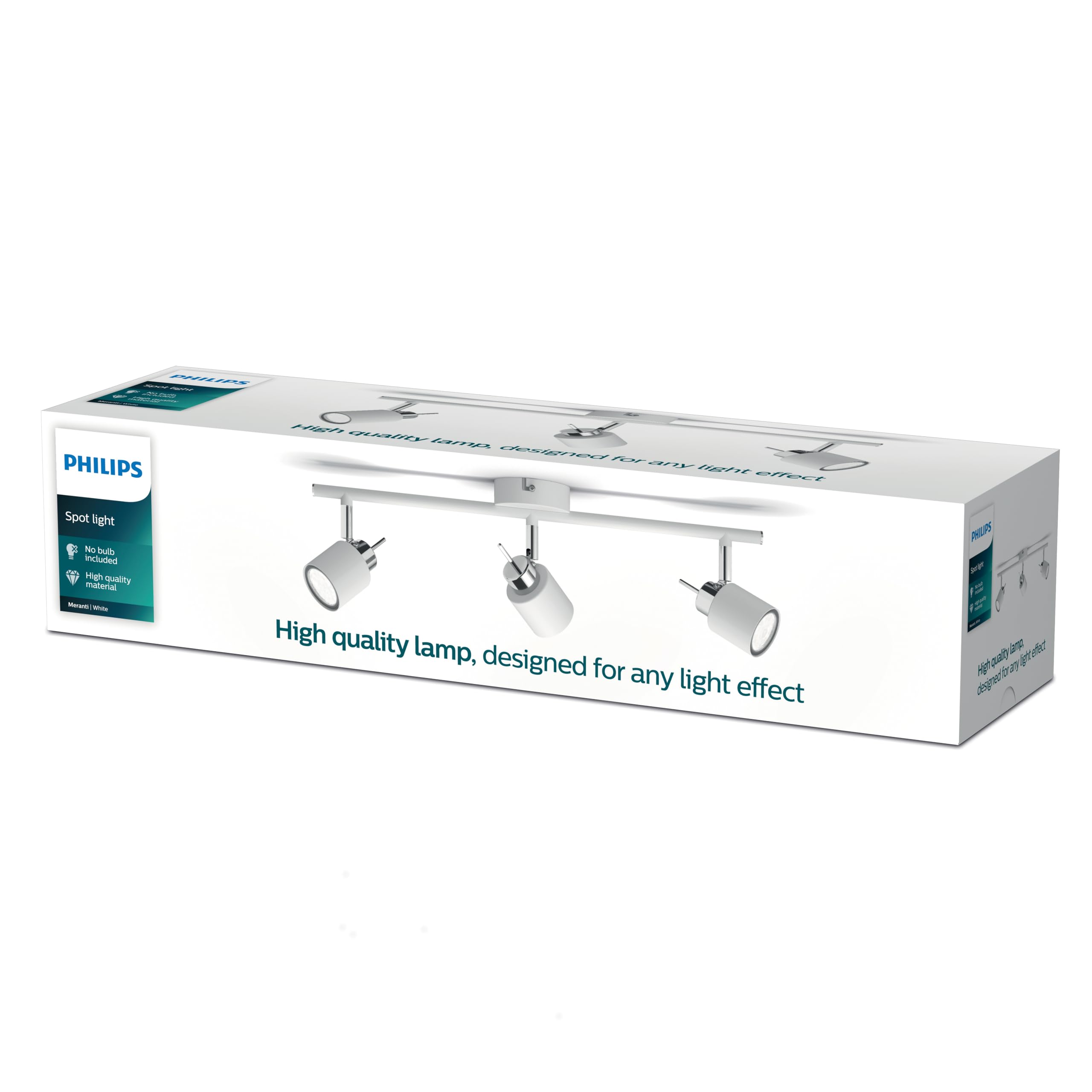 Philips Meranti Aufbaustrahler (Weiß) - 3-Flammig - SceneSwitch | Deckenstrahler - GU10 - Warmweiß - Einfach dimmbar mit Ihrem klassischen Schalter