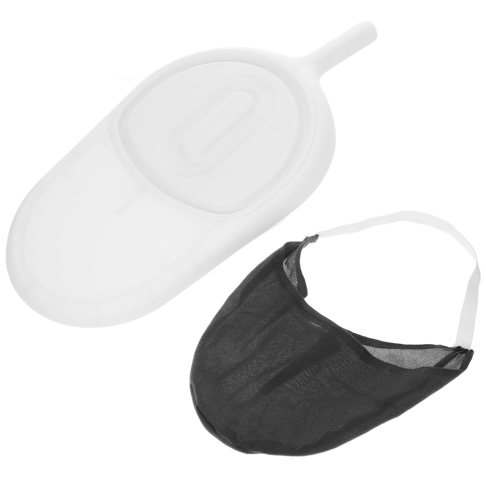 GARVALON Padella da Letto per Pazienti e Anziani Manico Vasino Portatile in Plastica Bianca Coperchio e Sedile Rimovibile Soluzione Pratica per Assistenza Domiciliare e Ospedaliera