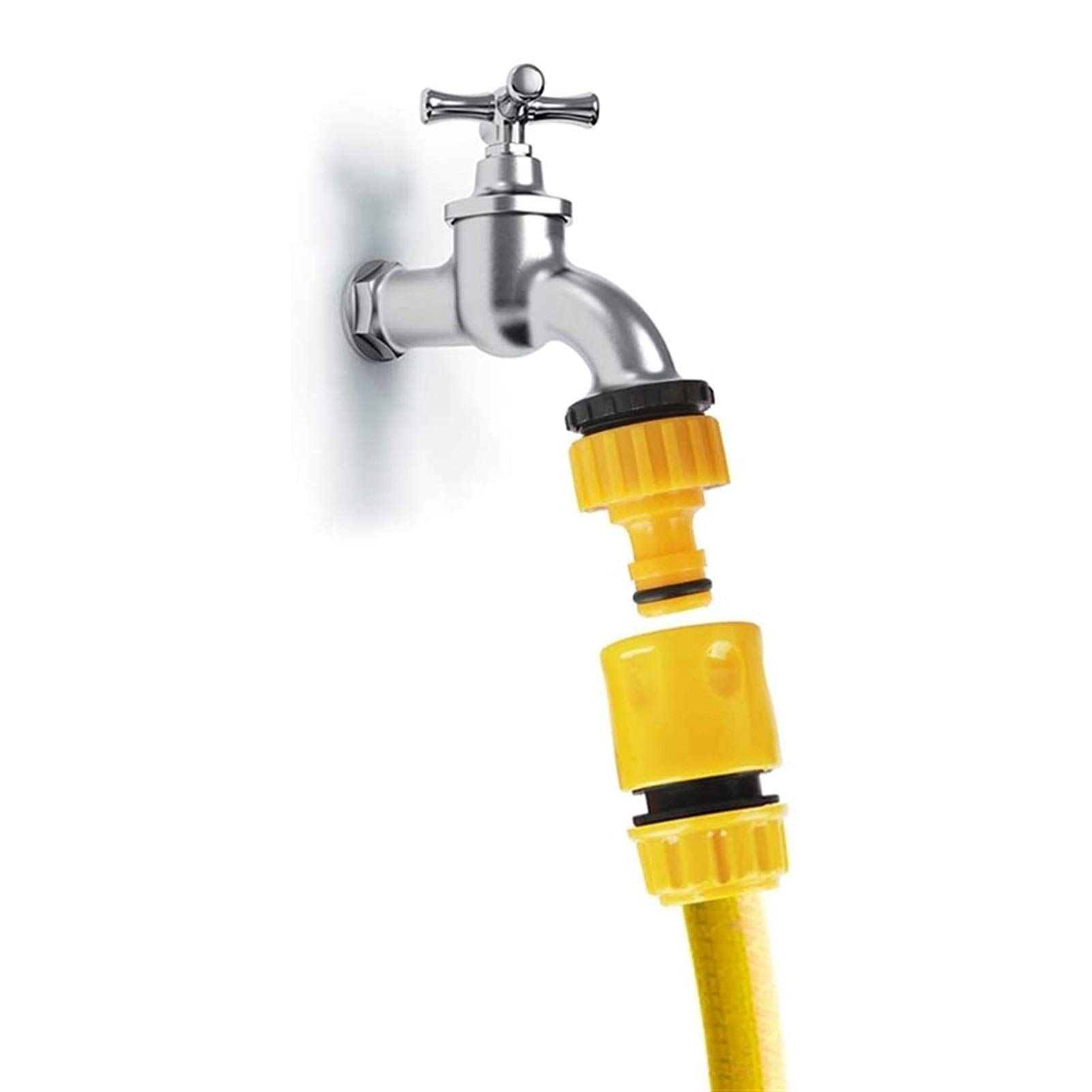 20 PCS Conjunto de Conector de Manguera de jardín, Conector con Conector Conector de la Manguera Doble Conectores de la Manguera Extensor Conectores rápidos