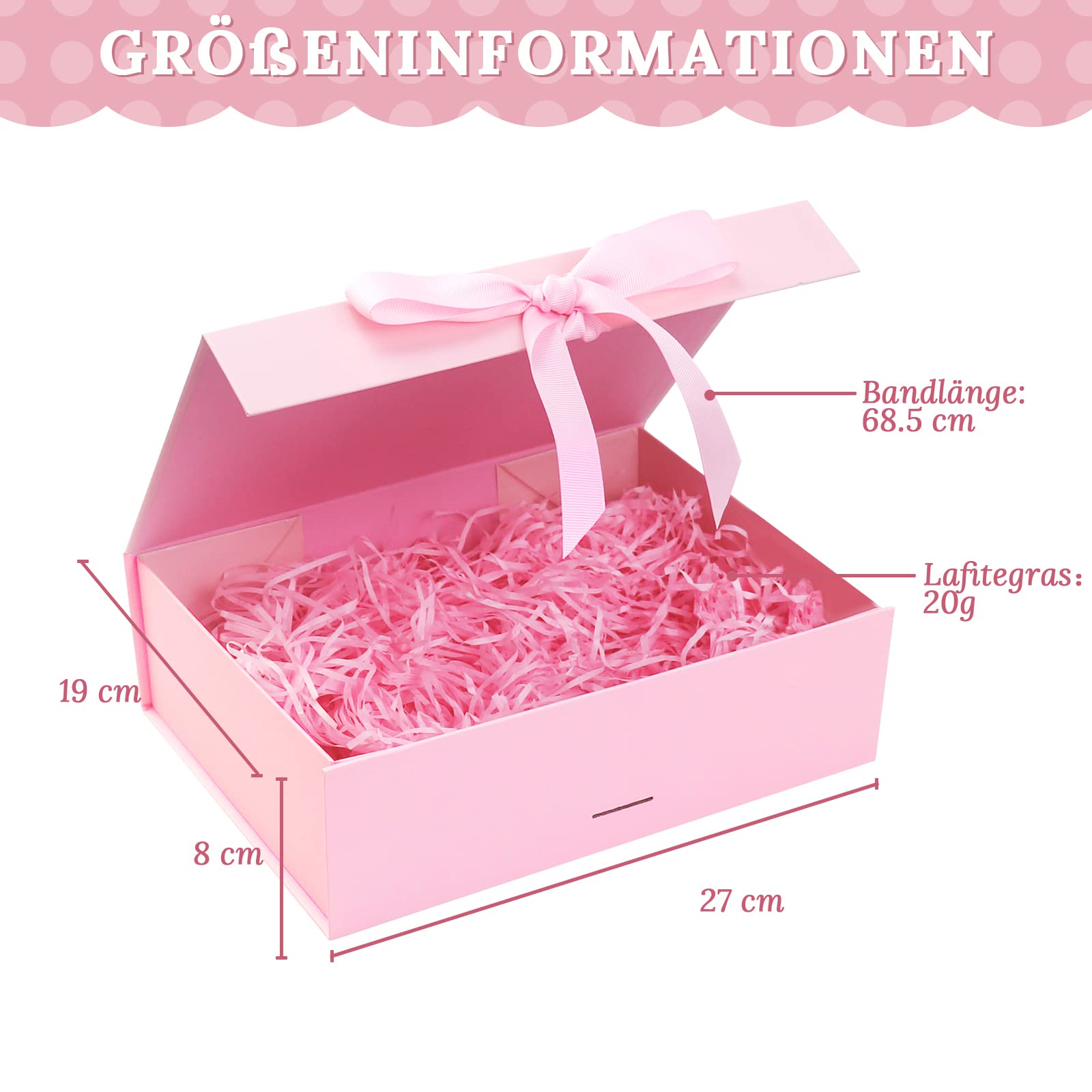Tekhoho Groene grote geschenkdoos 33,5 x 27 x 12,5 cm, premium