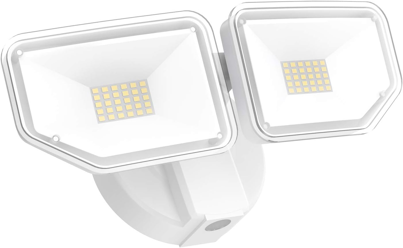 Freelicht 3100LM LED Security Light Outdoor, Switch Controlled Flood Light, 30W 5000K Super Bright Black Exterior Light, 2 Adjustable Heads, Ip65 Waterproof for Yard, Garage, Patio, Porch, Black - - 