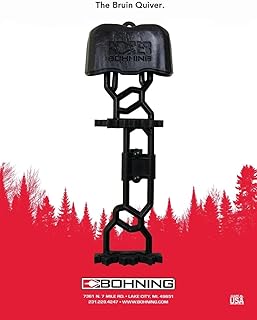 Bohning 201030BKBK Bruin Bow Quiver Black Hood, Black Liner