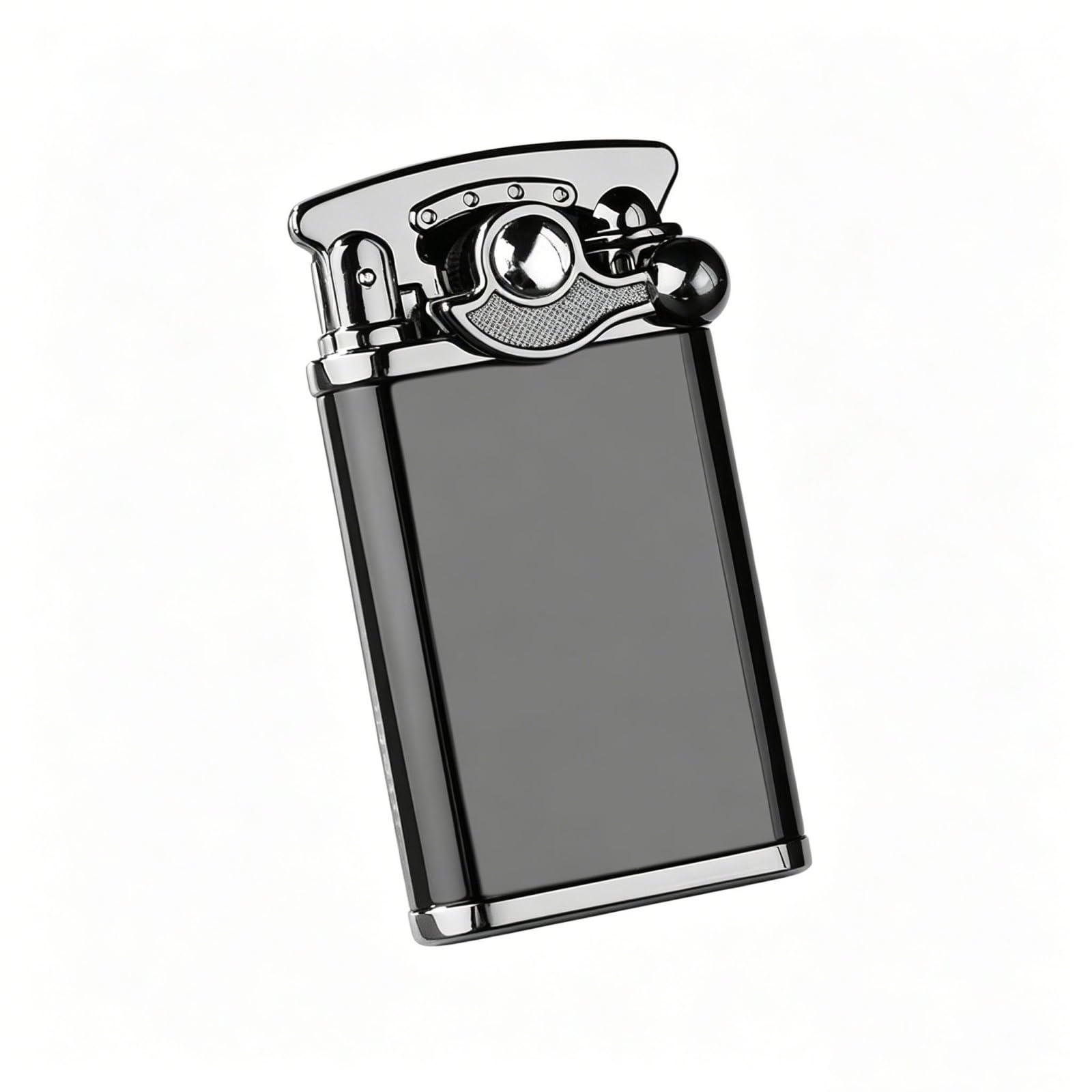 OGQBEAPC Swing-Arm Jet Flame Lighter,Refillable Butane Lighter with Adjustable Flame, Zinc Alloy Portable Lighter, Stylish Gift for Men (Butane Gas Not Included)(B)