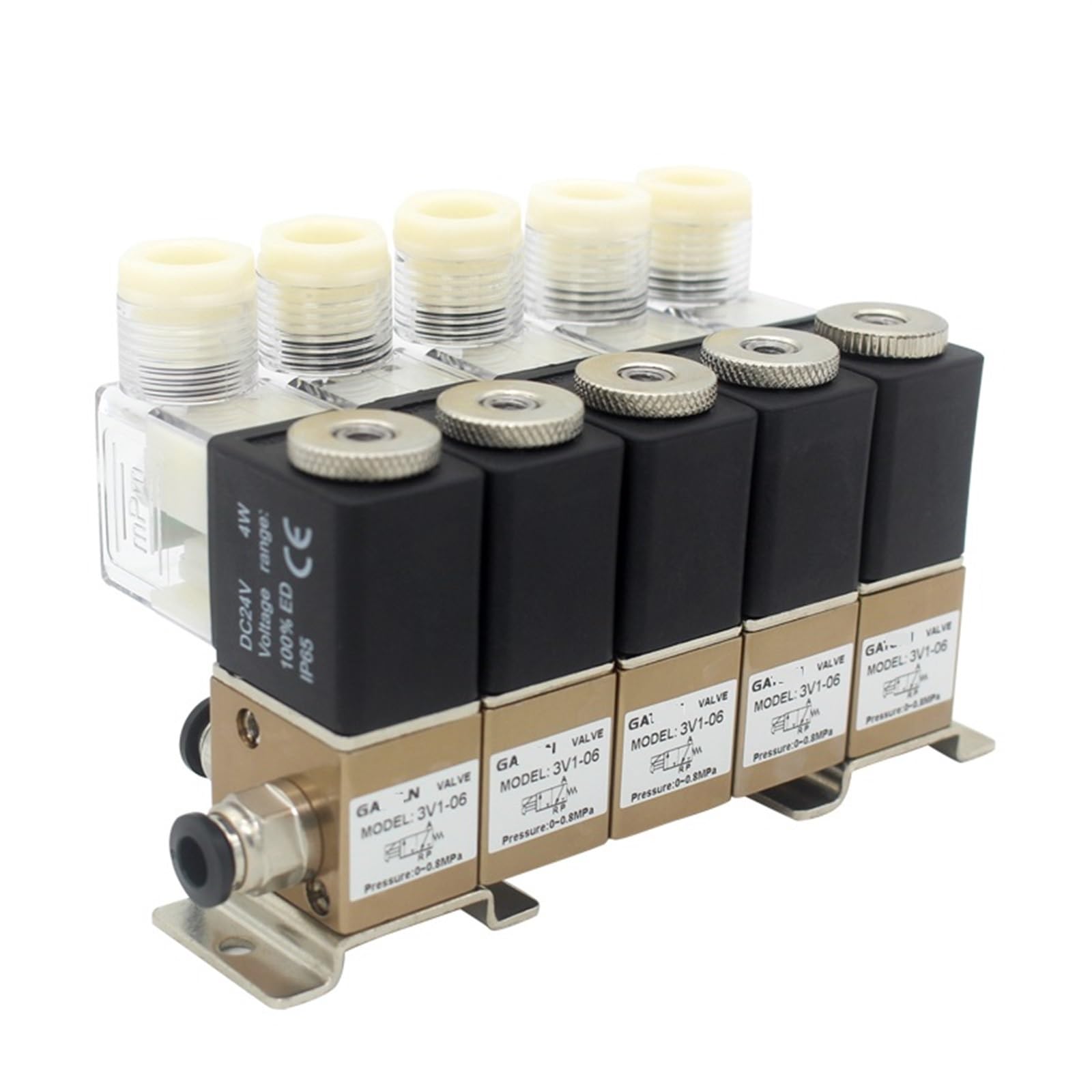 TREDSWQCV 3V1-06 3/2 Way Normally Closed Pneumatic Solenoid Valve Combination Positive And Negative Pressure Universal Control Suction Cup 1Pcs(AC220V 6mm fittings)