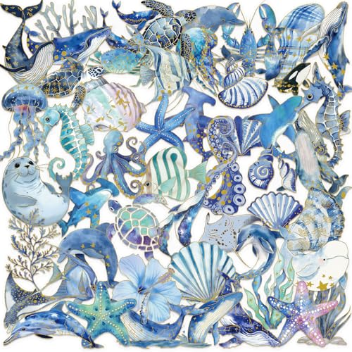 Image of 50Pcs Ocean Animal Stickers