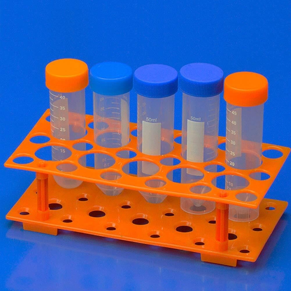 Gradilla De Tubo De Ensayo para Laboratorio Gradilla for Tubos de ensayo, Soporte for centrífuga (Paquete 2, 10 ml, 15, 50 ml), plástico Desmontable, 28 pocillos