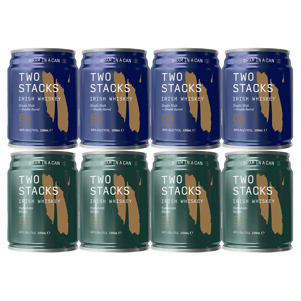Amazon.co.jp: TWO STACKS アイリッシュウイスキー 缶 飲み比べ 
