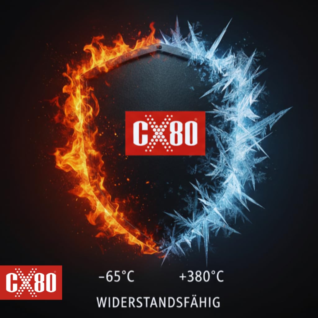 CX80 | Czarny silikonowy uszczelniacz wysokotemperaturowy | Uszczelniacz trwale elastyczny do stosowania w temperaturach od -65°C do +380°C | Do zastosowań w budownictwie, motoryzacji i przemyśle | Od