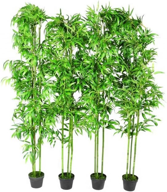 Home Decoration Artificial Plants Bamboo Set of 4 Home