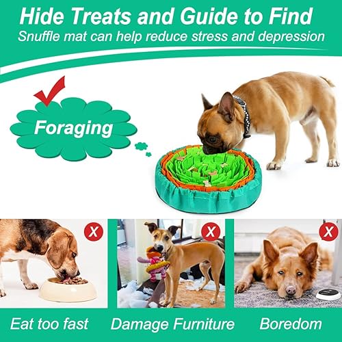 Miniatura 4 de Vivifying Alfombrilla de olfateo para perros, juguetes interactivos de enriquecimiento para perros para aburrimiento y estimulación mental,