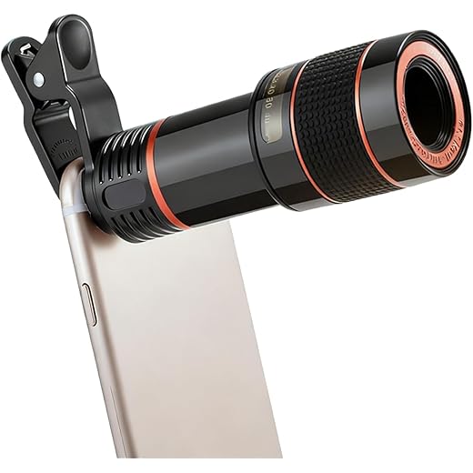 Mobile Camera Lens 8X Telephoto Clip-On Kit